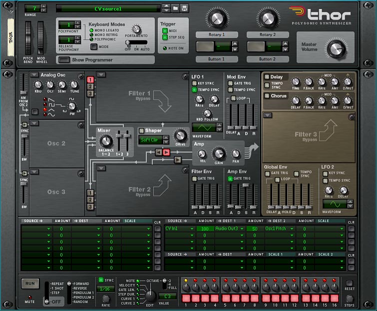 Thor modulation section
routing