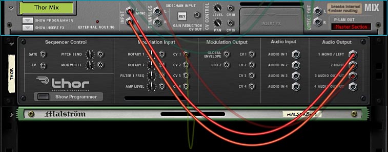 Thor's audio output
routing