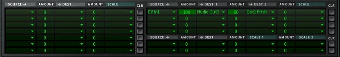 Modulation routing